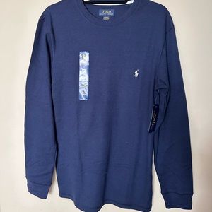 Polo Ralph Lauren Waffle Knit Long Sleeve Sleep Shirt
